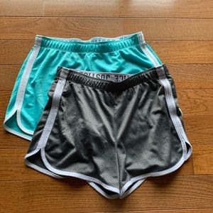TWO girls Justice active mesh shorts